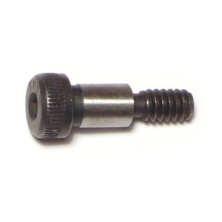 Midwest Fastener Shoulder Screw, 24 (Coarse) Thr Sz, 3/8 in Thr Lg, 3/8 in Shoulder Lg, Steel, 5 PK 71581